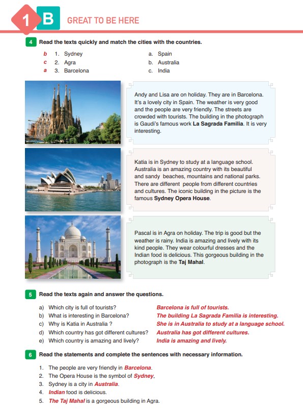 9. Sınıf İngilizce Çalışma Kitabı Workbook Sayfa 13 Cevaplar ve Türkçe Çevirsi MEB Yayınları
